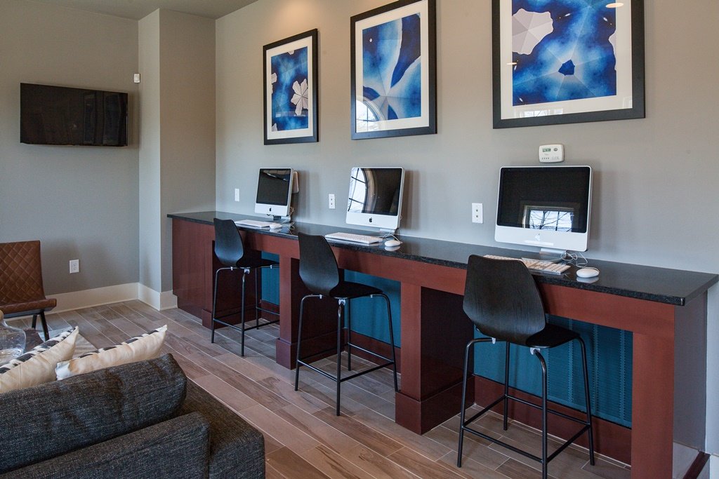 Computer area at Ansley Town Center in Evans, GA